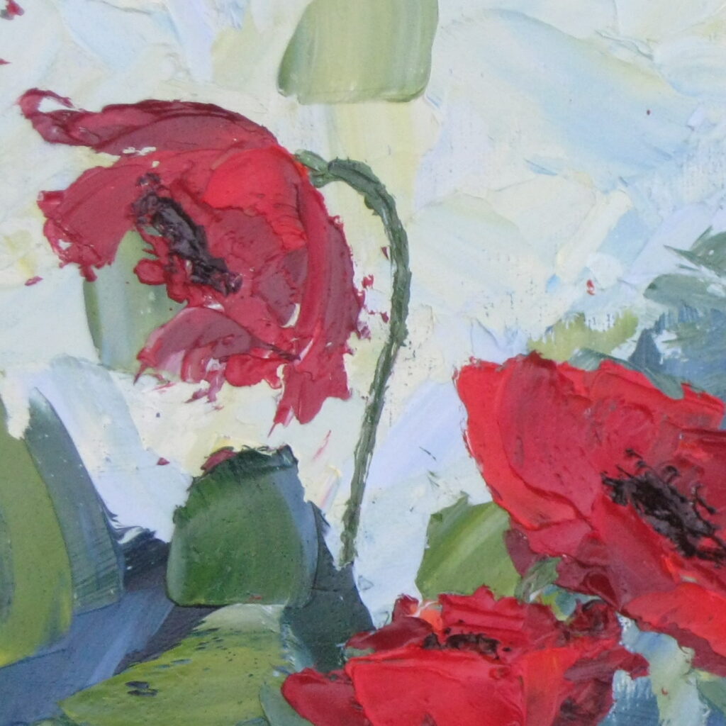 Poppies, Cheryl White, Artist, Blogger, Paintonmywalls,