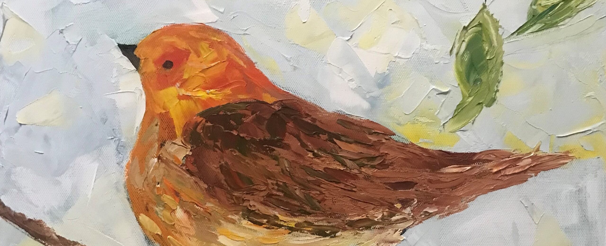 Bird, Wren, Oil Paint, Cheryl White, Artist, Blogger, Paintonmywalls,