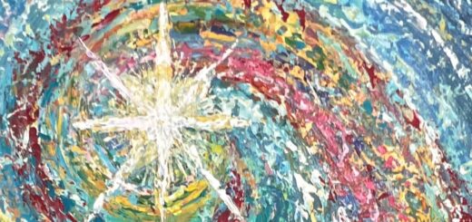 Beautiful Star, Acrylic, Jesus in a mangerCheryl White, Artist, Blogger, Paintonmywalls,