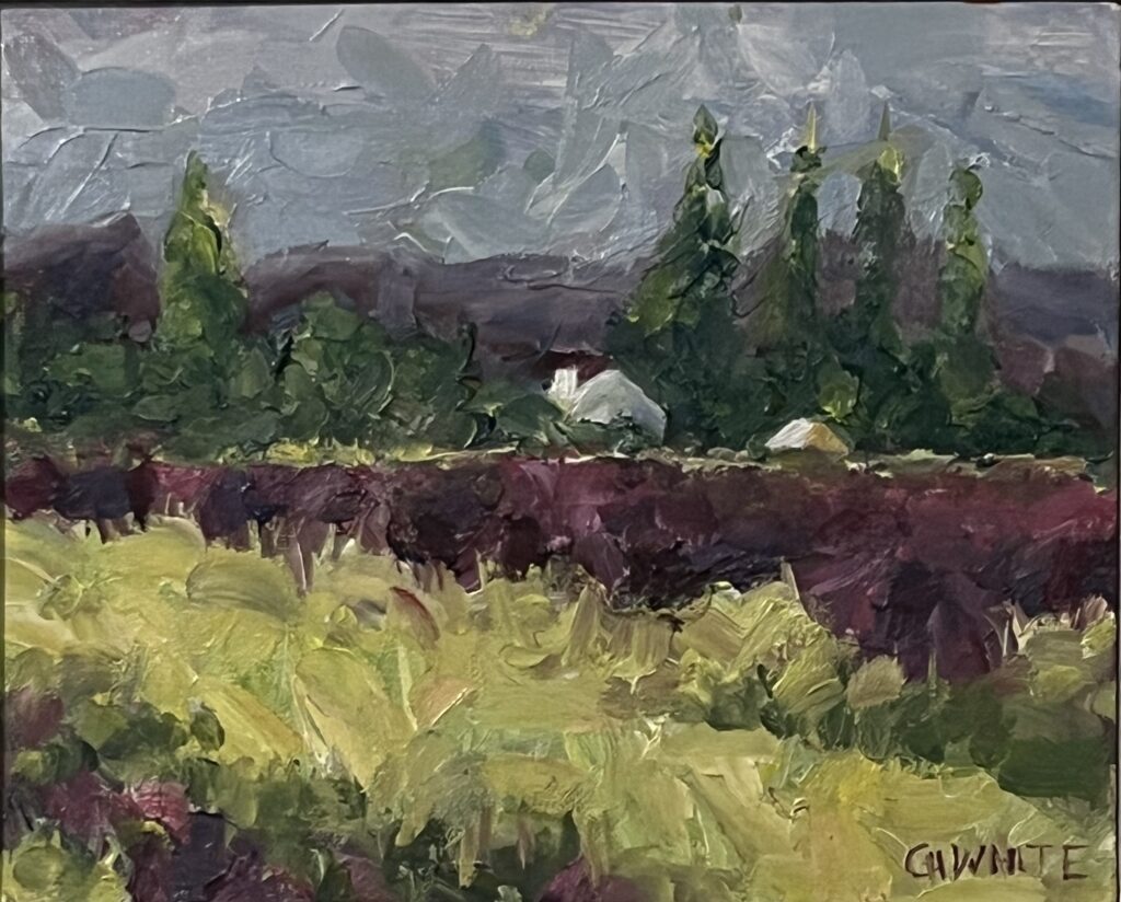 Sweet Lavender Field painting