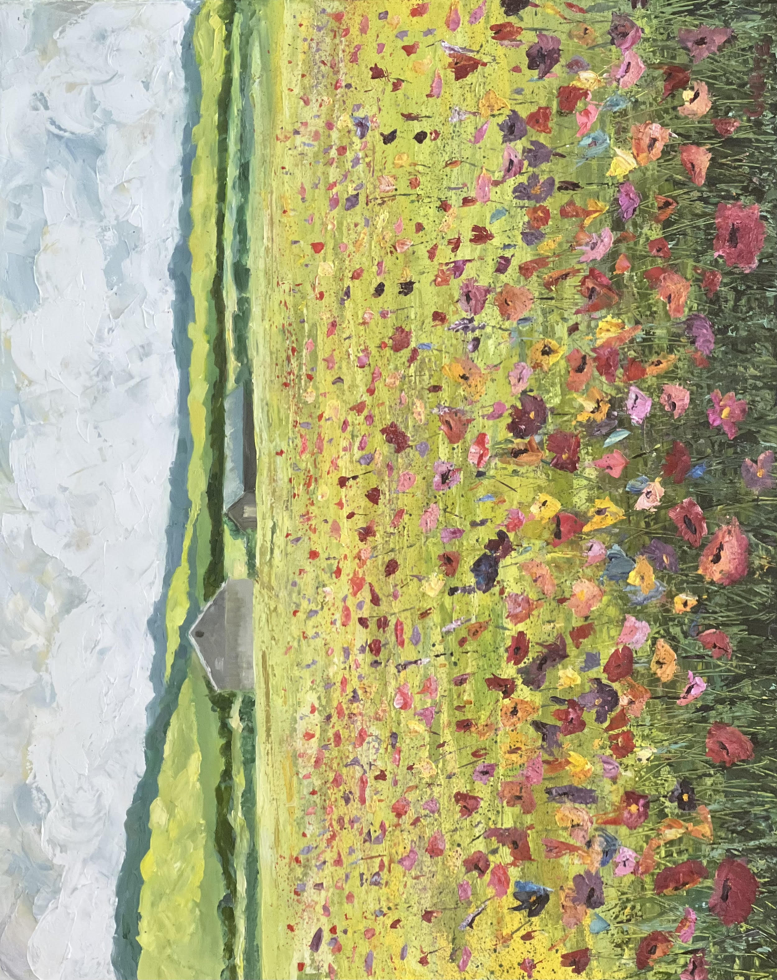 Patra's Meadow_Paintonmywalls_cherylwhiteart_Oil_oil painting_Palette knife_meadow