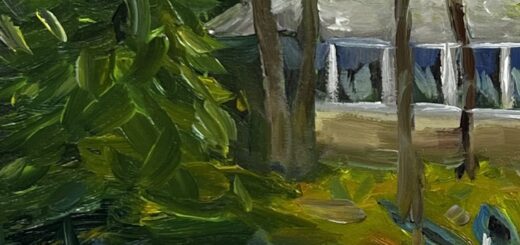 Cabin, Turtle Lake, Oil Painting, PaintOnMyWalls, Art, CherylWhiteArt,