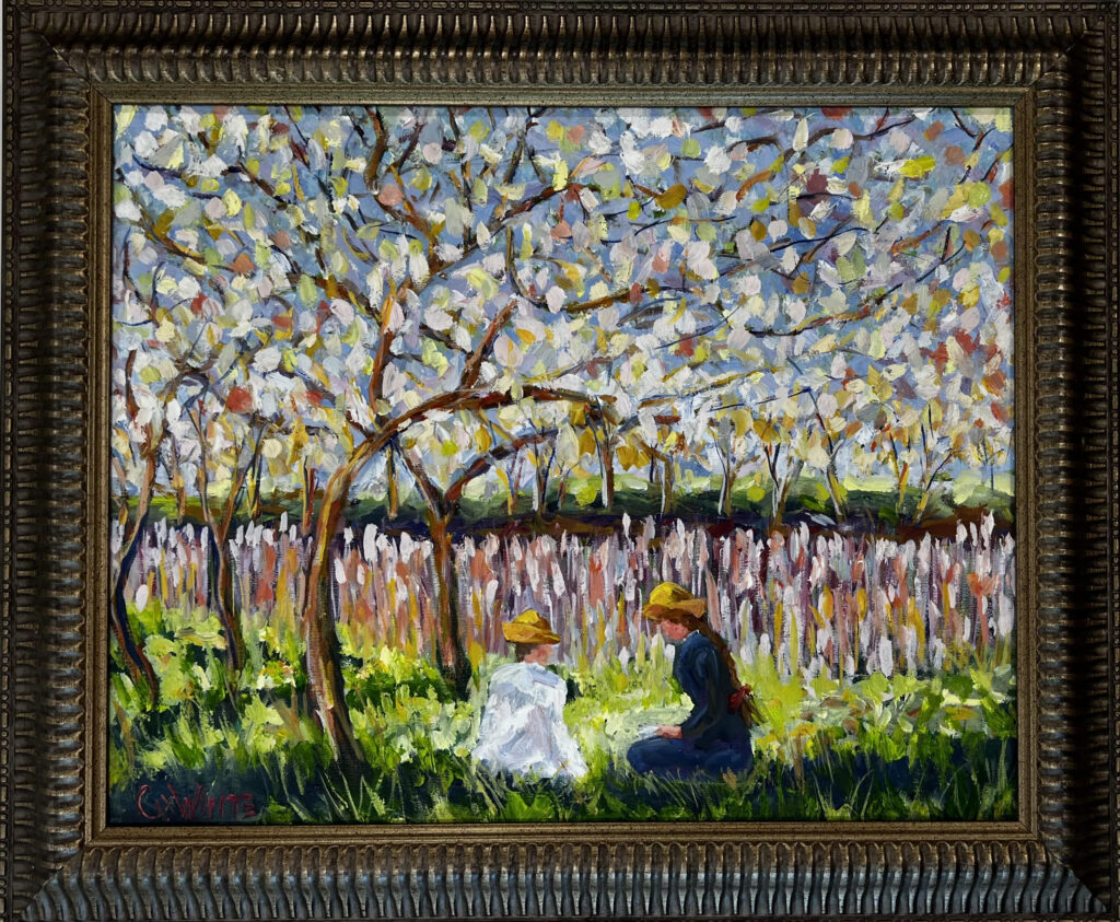 study of Monet's painting called springtime, 16"x10"
Oil on canvas
