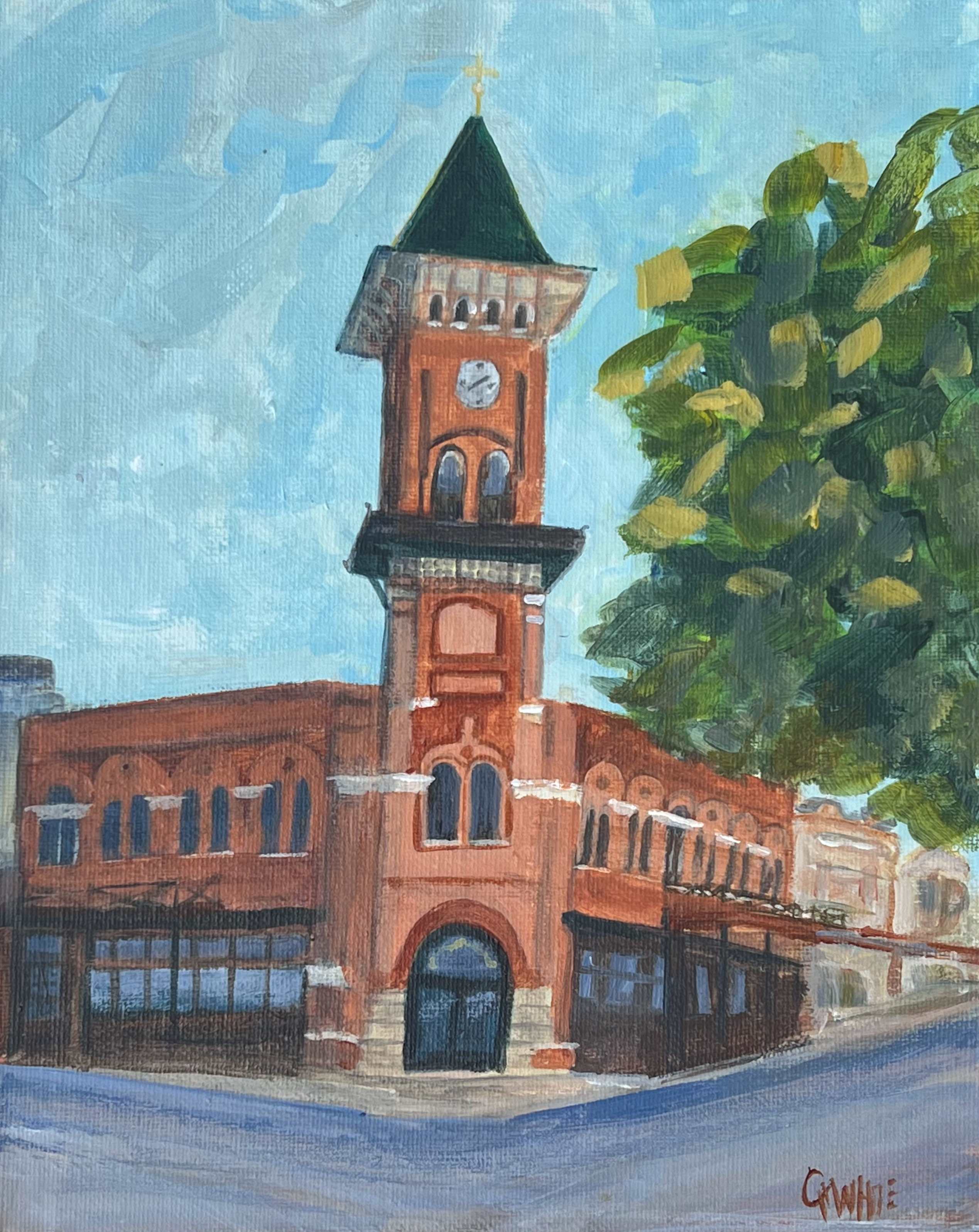 Grapevine Visitor Center, Grapevine, paintonmywalls, CherylWhiteArt,